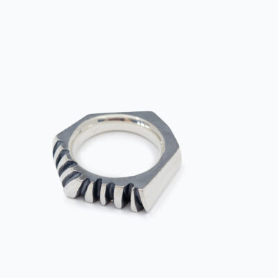 Silver Sculptural ring. R51