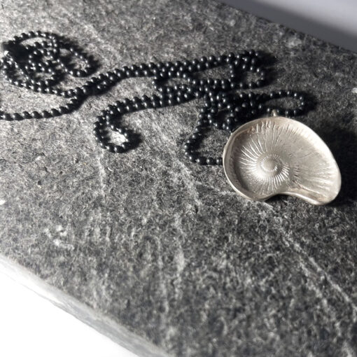 Silver Ammonite Necklace N49 - Image 2